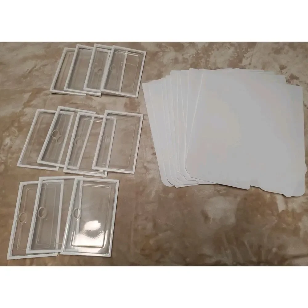 11 Pack Clear Front, White Box Shoe Storage Containers.
